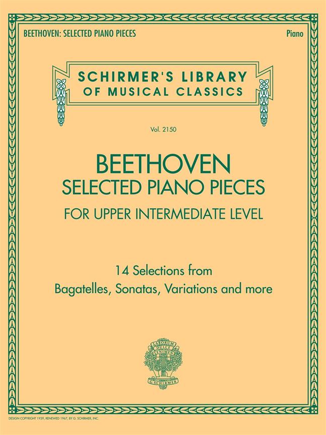Beethoven: Selected Piano Pieces: Upper Intermediate published by Schirmer