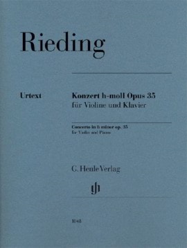 Rieding: Concerto in B Minor Opus 35 for Violin published by Henle