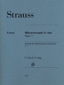 Strauss: Serenade for Wind Instruments in Eb major Opus 7 published by Henle