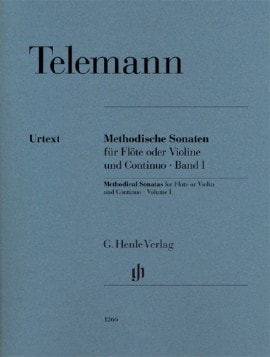 Telemann: Twelve Methodical Sonatas for Flute (Violin) and Continuo Volume 1 published by Henle