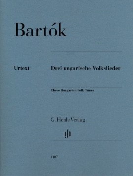 Bartok: 3 Hungarian Folk Tunes for Piano published by Henle