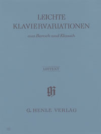 Easy Piano Variations published by Henle Urtext