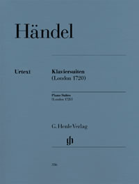 Handel: Piano Suites (London 1720) published by Henle