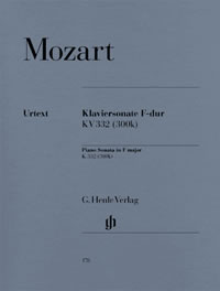 Mozart: Sonata in F K332 for Piano published by Henle Urtext