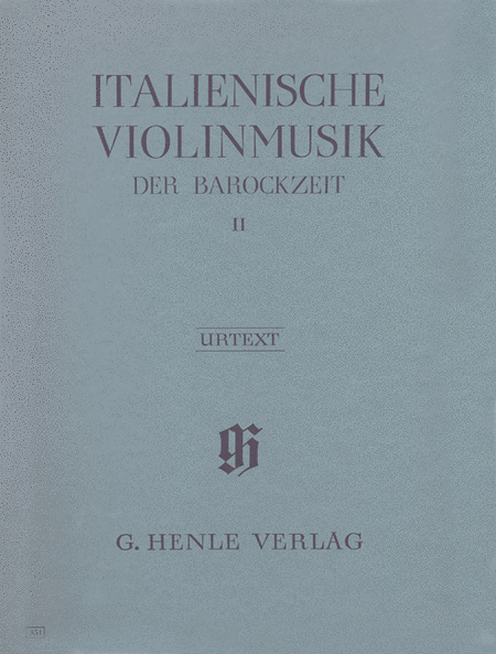 Italian Violin Music of the Baroque Era Volume 2 published by Henle
