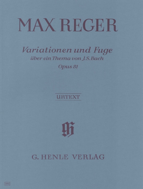 Reger: Variations and Fugue on a Theme by J. S. Bach for Piano published by Henle