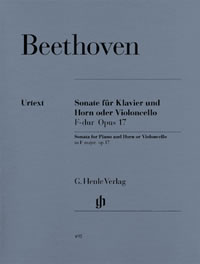 Beethoven: Sonata in F Opus 17 for Horn published by Henle