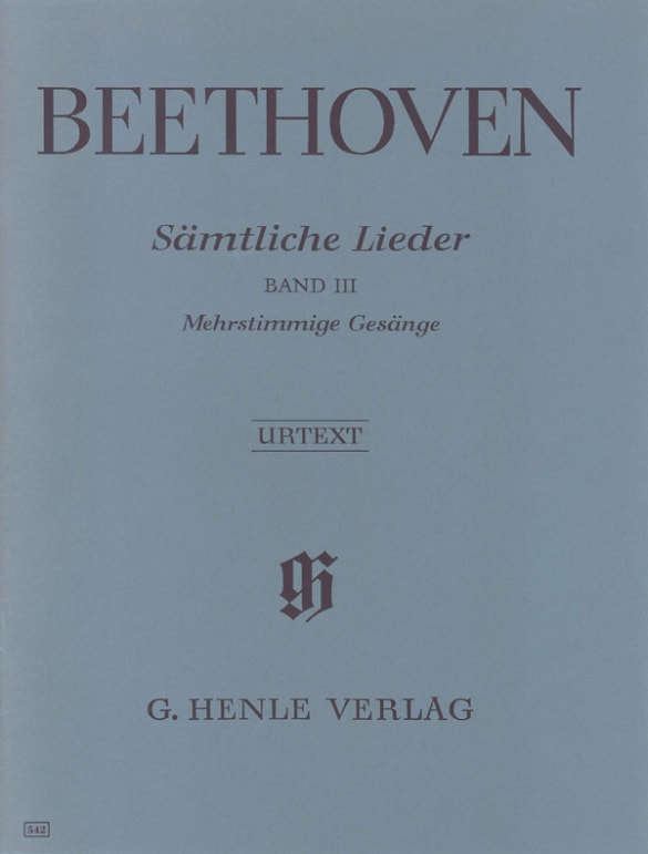 Beethoven: Complete Songs for Voice and Piano volume 3 published by Henle