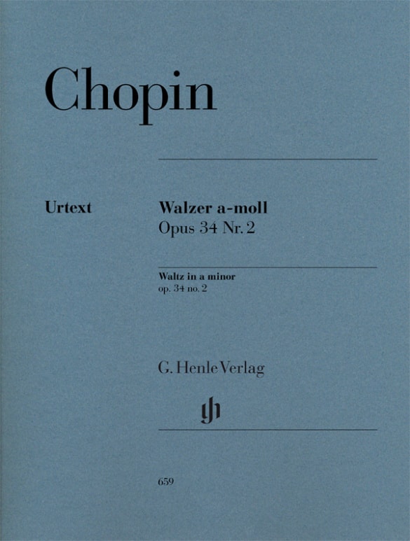 Chopin: Waltz in A minor Opus 34 No 2 for Piano published by Henle