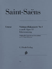 Saint-Saens: Concerto in A Minor Opus 33 for Cello published by Henle