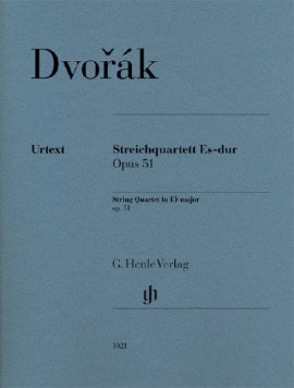 Dvorak: String Quartet in Eb Major Opus 51 published by Henle