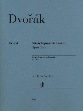 Dvorak: String Quartet in G Major Opus 106 published by Henle