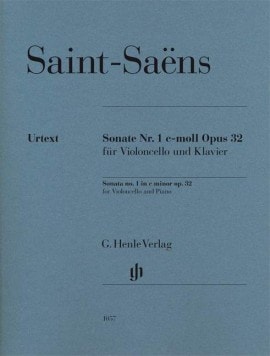 Saint-Saens: Sonata No 1 in C minor Opus 32 for Cello published by Henle