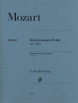 Mozart: Sonata in D K284 for Piano published by Henle
