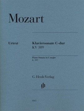 Mozart: Sonata in C K309 for Piano published by Henle