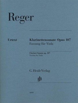 Reger: Clarinet Sonata (Version for Viola) published by Henle