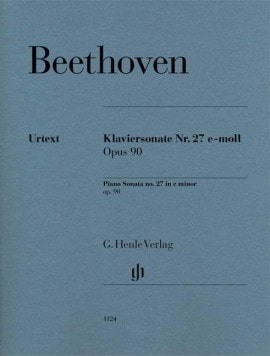 Beethoven: Sonata in E Minor Opus 90 for Piano published by Henle
