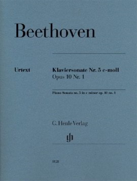 Beethoven: Sonata in C Minor Opus 10 No 1 for Piano published by Henle