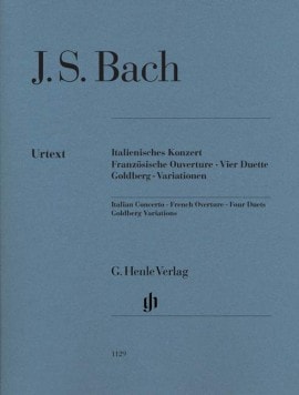 Bach: Italian Concerto, French Overture, Four Duets, Goldberg Variations for Piano published by Henle (without fingering)