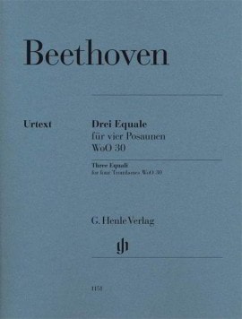 Beethoven: Three Equali for four Trombones published by Henle