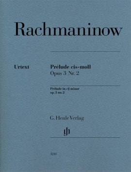 Rachmaninov: Prlude in C# Minor Opus 3/2 for Piano published by Henle