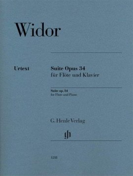 Widor: Suite Opus 34 for Flute published by Henle