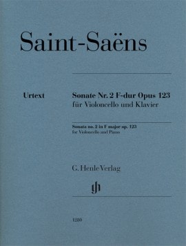 Saint-Saens: Sonata No 2 in F Opus 123 for Cello published by Henle