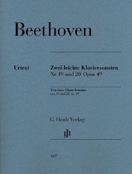 Beethoven: Two Easy Piano Sonatas Opus 49 Nos 1 & 2 published by Henle