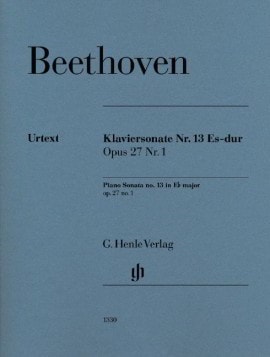 Beethoven: Sonata in Eb Opus 27 No 1 for Piano published by Henle