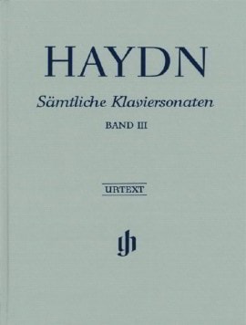 Haydn: Complete Piano Sonatas Volume 3 published by Henle (Clothbound Edition)