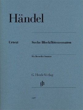 Handel: Six Sonatas for Treble Recorder published by Henle