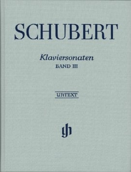 Schubert: Sonatas Volume 3 published by Henle (Cloth Bound)