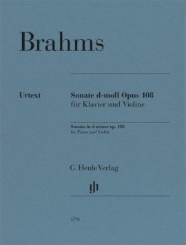 Brahms: Sonata in D Minor Opus 108 for Violin published by Henle