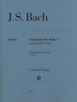 Bach: French Suite I (BWV 812) for Piano published by Henle