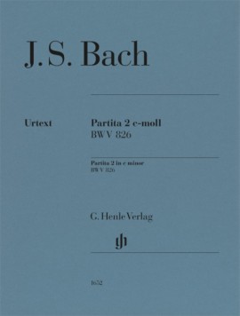 Bach: Partita No. 2 in C Minor  (BWV 826) for Piano published by Henle