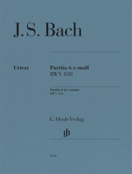 Bach: Partita No. 6 in E Minor  (BWV 830) for Piano published by Henle