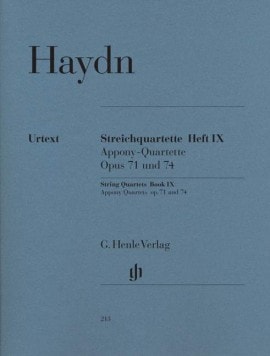 Haydn: String Quartets Volume 9 Opus 71 & 74 (Apponyi Quartets) published by Henle
