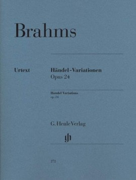 Brahms: Handel Variations Opus 24 for Piano published by Henle