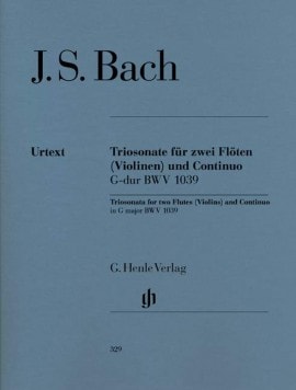 Bach: Trio Sonata In G BWV 1039 published by Henle