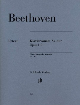 Beethoven: Sonata in Ab Major Opus 110 for Piano published by Henle