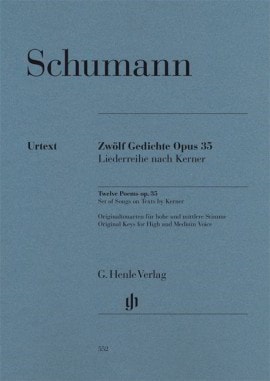 Schumann: Twelve Poems Opus 35 published by Henle