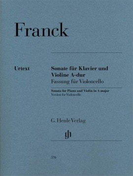 Franck: Sonata in A for Cello published by Henle