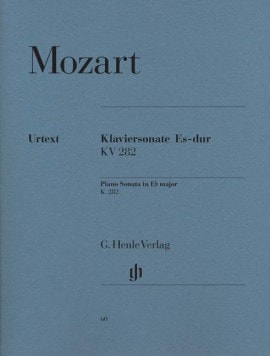 Mozart: Sonata in Eb K282 for Piano published by Henle