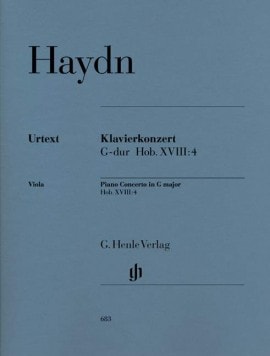 Haydn: Piano Concerto in G Major Hob XVIII:4 published by Henle