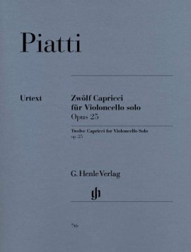 Piatti: 12 Caprices Opus 25 for Cello published by Henle