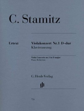 Stamitz: Concerto in D Opus 1 for Viola published by Henle