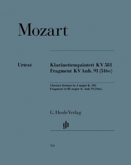 Mozart: Clarinet Quintet K581 published by Henle
