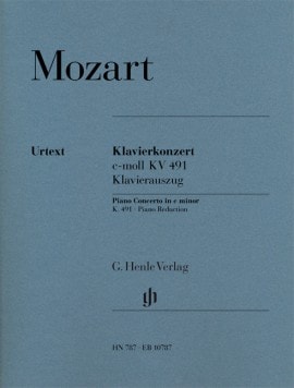Mozart: Piano Concerto in C Minor K491 published by Henle Urtext