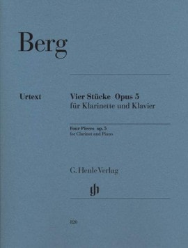 Berg: 4 Pieces Opus 5 for Clarinet published by Henle