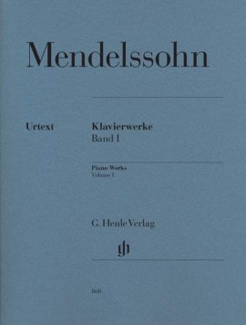 Mendelssohn: Selected Piano Works Volume 1 published by Henle